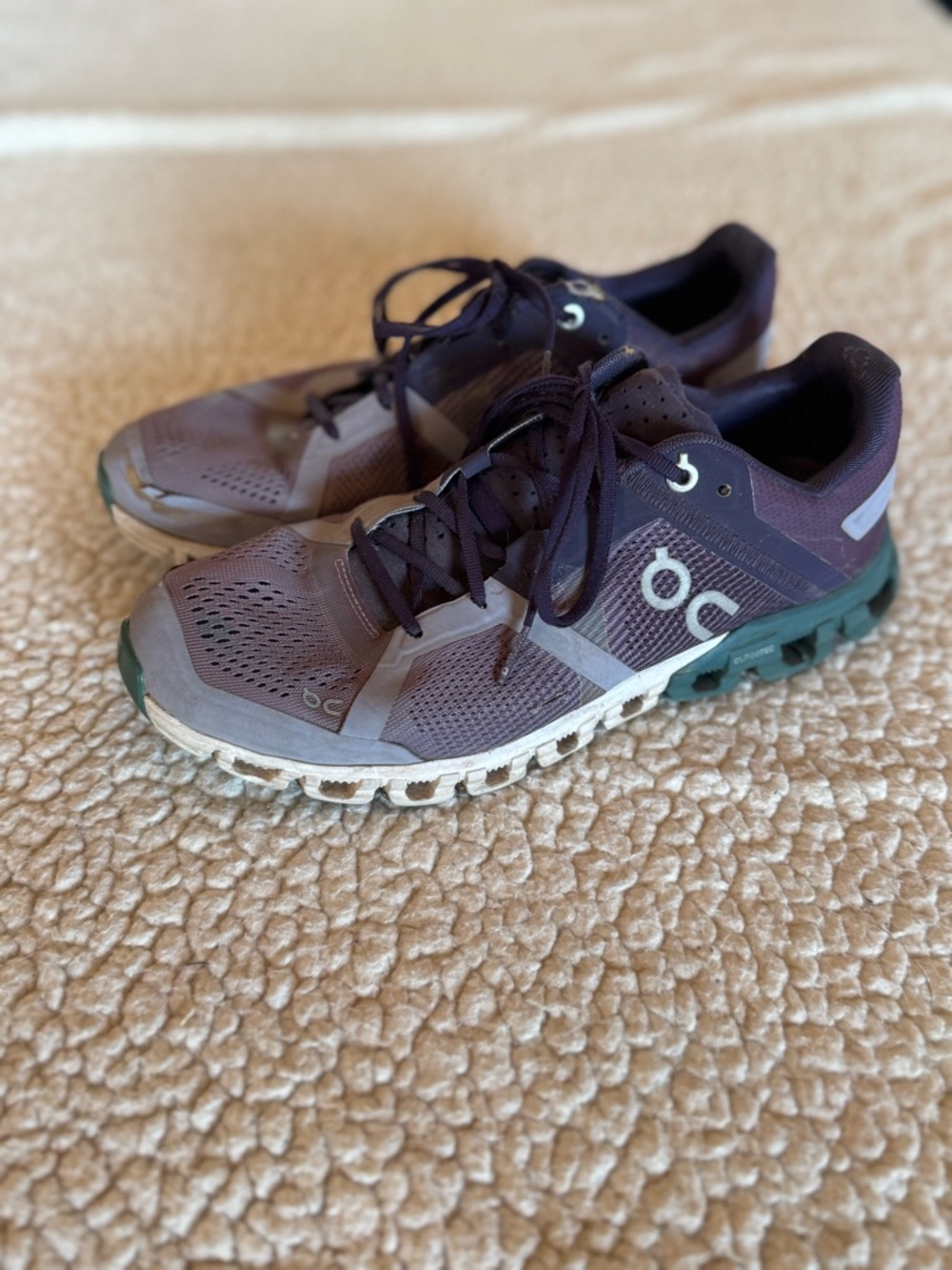 On Cloud Cloud Flow Women's Purple and Teal Sneakers Tennis Shoes 8.5